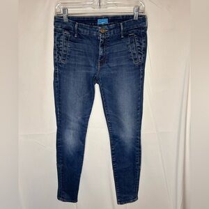 MOTHER Jeans Womens Size 28 Zip Welt Muse Skinny Stretch Denim‎ Zip Ankle